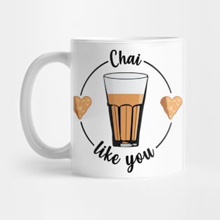 I like you, I chai you Indian Pakistani Valentines Gift Mug